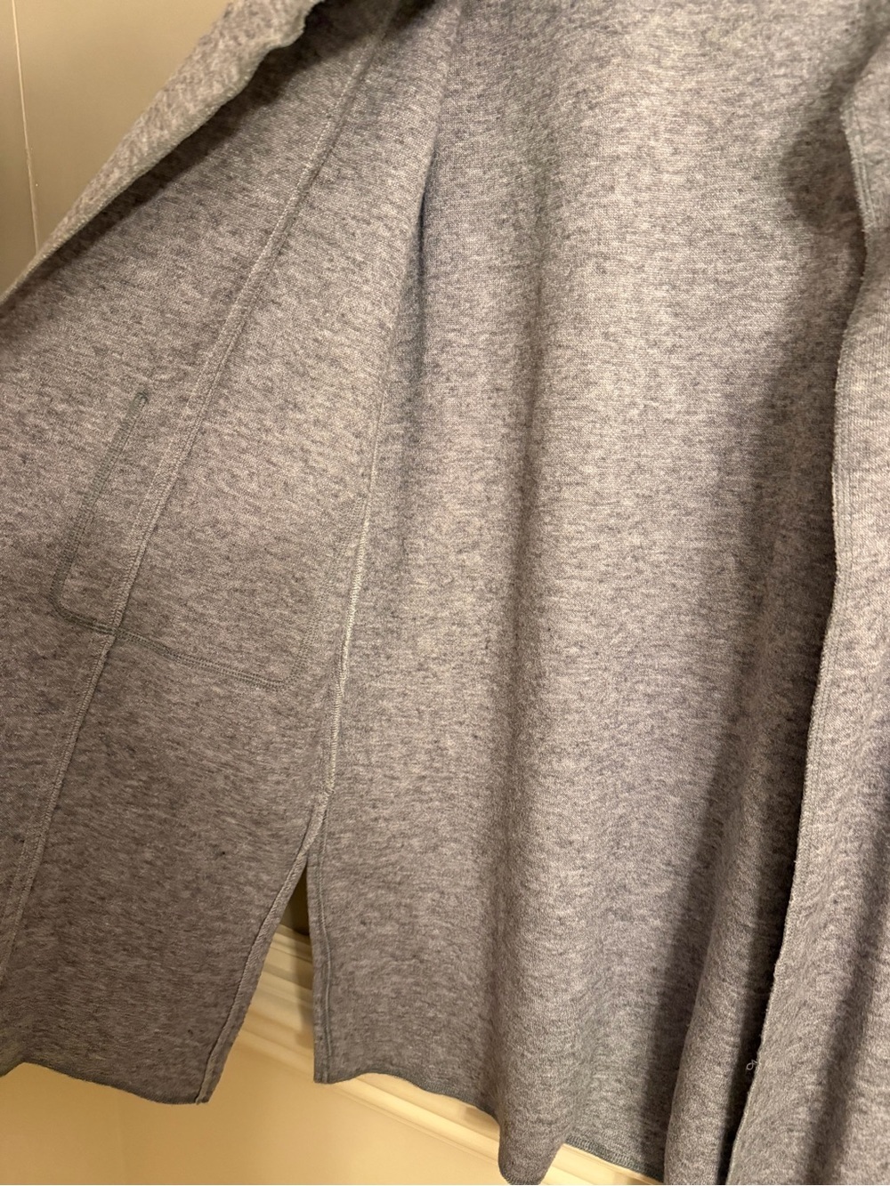 Joseph Ribkoff Heather Gray Ruffle Longline Knit Vest – Size 12 - Picture 5 of 7